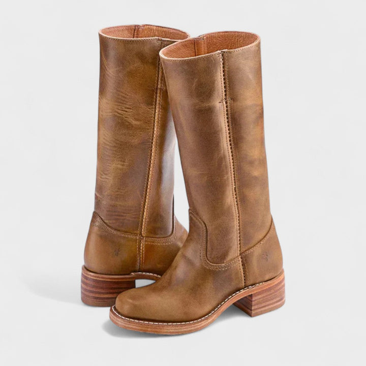 Bottes Classiques d'Équitation avec Tige Haute
